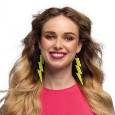 Neon Yellow Flash Earrings