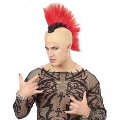 Punk Crete Red Wig - Adult
