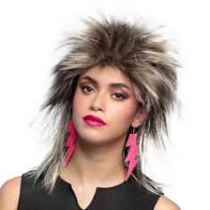Neon pink flash earrings