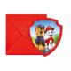 Miniature Set of 6 invitation cards with envelope - Paw Patrol Rescue Heroes