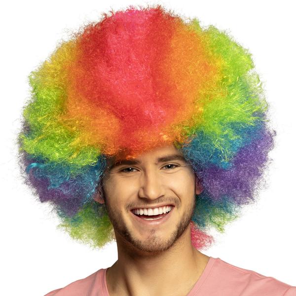 Rainbow Clown Wig - Rainbow - 85059