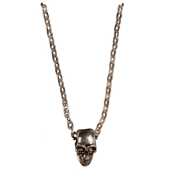 Skull Chain Necklace - Halloween accessory - 7111T