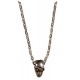 Miniature Skull Chain Necklace - Halloween accessory