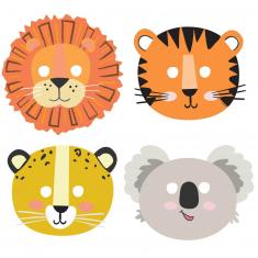 8 Get Wild Paper Masks