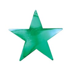 5 Green Star Decorations
