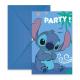Miniature Set of 6 cards Invitation with envelope - Stitch
