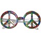 Miniature Peace And Love Glasses - Accessory