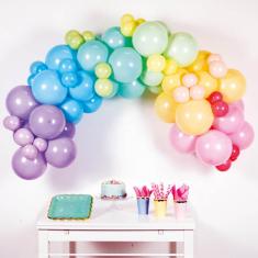 Rainbow balloon garland kit