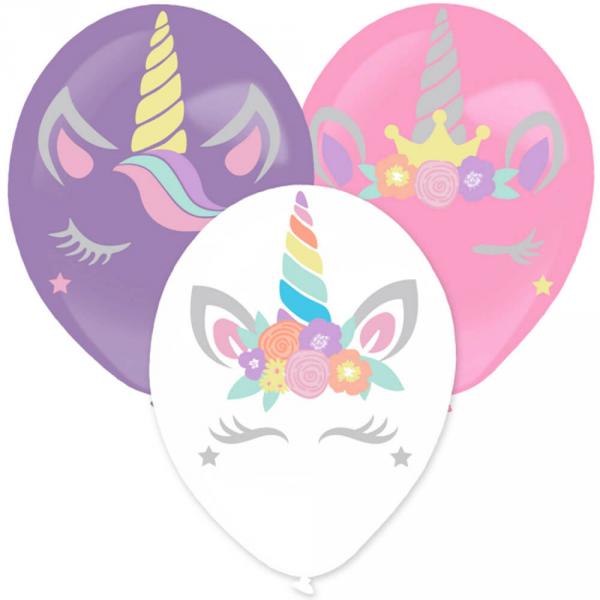 Latex Balloons - Unicorn Stickers X3 - 9911768