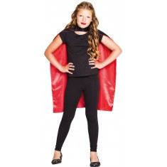 Reversible Cape - Red and Black - Child