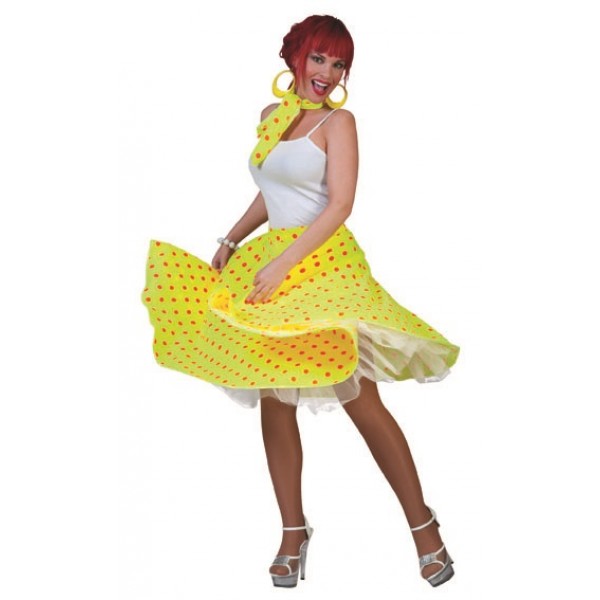 Neon Yellow Rock'N Roll Skirt - 508046A-Parent