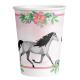 Miniature Beautiful Horses paper cups 250 ml
