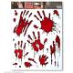 Miniature Bloody Hands Stickers - Halloween