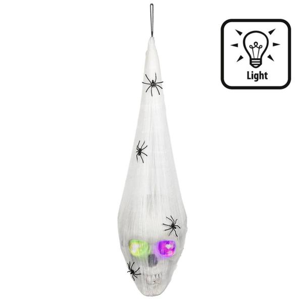 LED spider web with skull - RDLF-73077