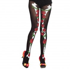 Pair of La Muerte Tights - Dia De Los Muertos