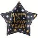 Miniature 45 cm star aluminum balloon: Happy New Year!