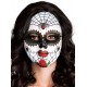 Miniature Printed Fabric Mask - Dia De Los Muertos - Spiders