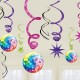 Miniature Disco Hanging Decoration x12