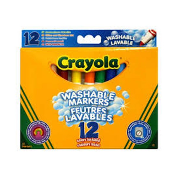 12 feutres à colorier ultra lavables - Crayola-58-8329