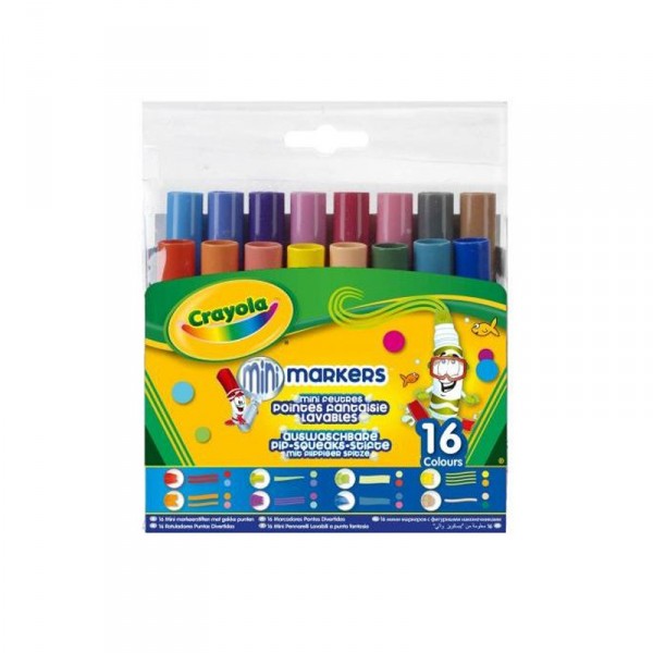 Crayons : 16 feutres aux pointes fantaisies - Crayola-58-8709-E-001