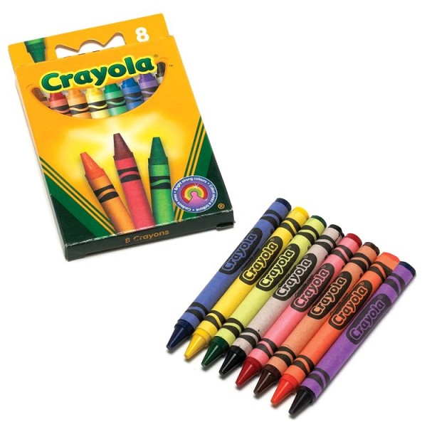Crayons : 8 crayons doux à la cire - Crayola-02.0008