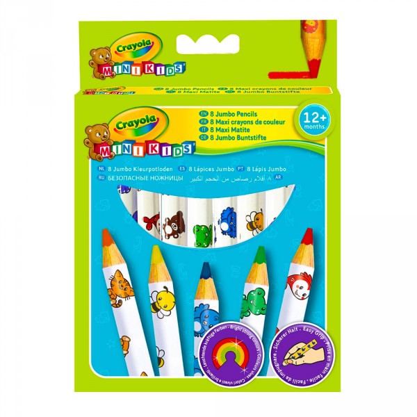 Crayons Boîte de 8 maxi crayons de couleur : Mini Kids - Crayola-3678