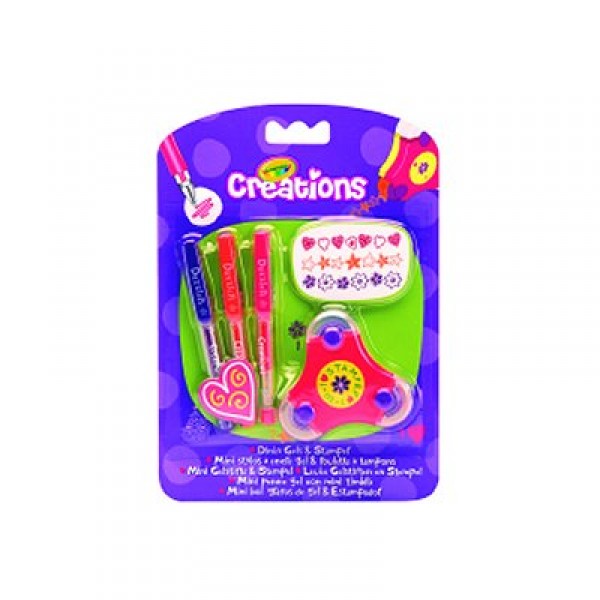 Crayons - Mini stylos gel et roulette à tampons - Crayola-07935