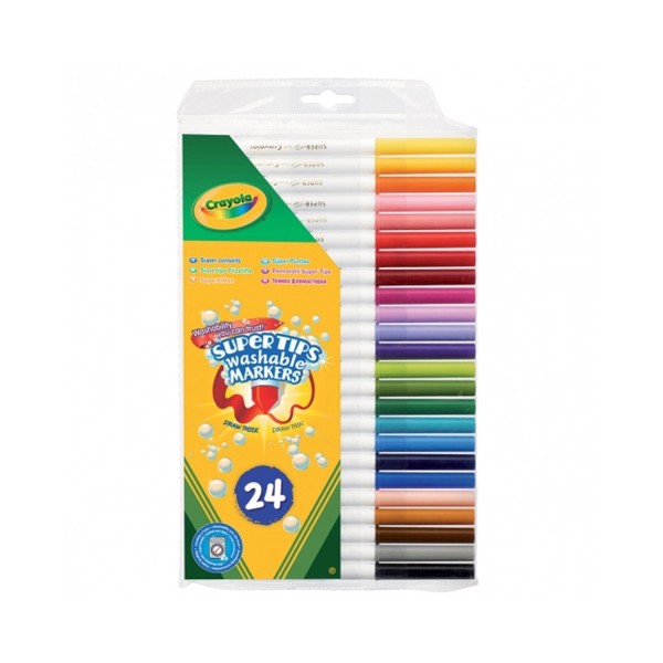 Crayons Pochettes de 24 feutres à dessiner lavables - Crayola-03.7551