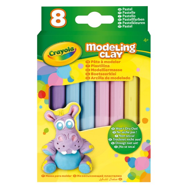 Pâte à modeler : 8 bâtons couleurs pastelles - Crayola-57-0311-E-000