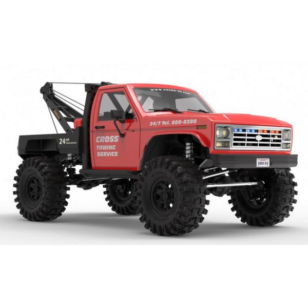 Dépanneuse 1:8 EMO X3 Cross RC KIT RTR - Rouge métallisé - CrossRC-CRO90100117