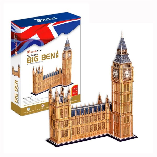 Puzzle 3D 116 pièces : Big Ben, Londres - Cubic-77773