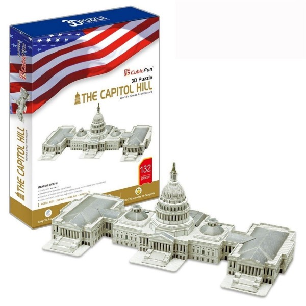 Puzzle 3D 132 pièces : Capitole, Etats Unis - Cubic-77763