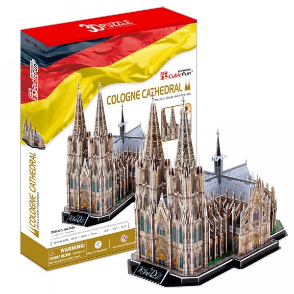 Puzzle 3D 179 pièces : Cathédrale de Cologne, Allemagne - Cubic-79125