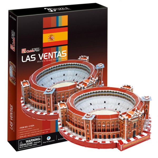 Puzzle 3D 71 pièces : Plaza de Toros Las Ventas - Cubic-71507