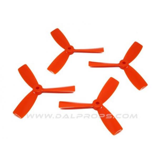 DAL Indestructible T4045 TriPale Bullnose Orange (2xCW + 2x CCW) - 4045DAL-TRI-O