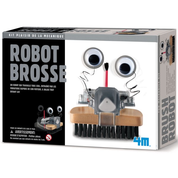 Kit de fabrication Fun Mechanics : Robot brosse - 4M-5663282