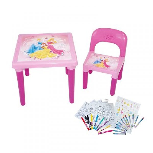 Table d'activités et chaise : Princesses Disney - Darpeje-CDIP016