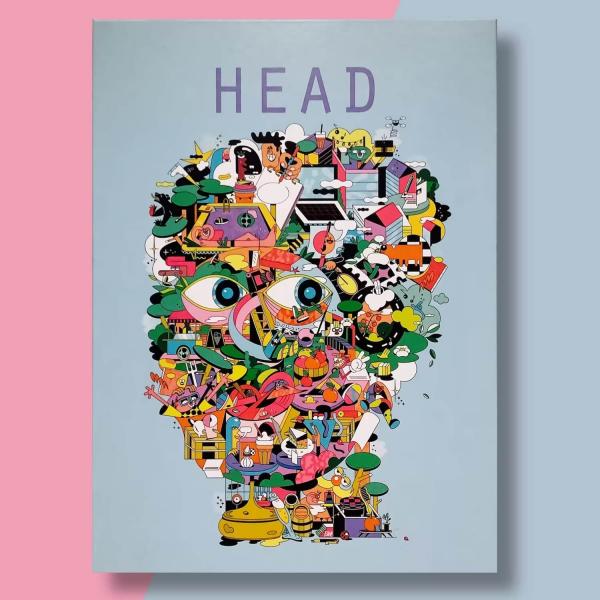 1000 piece puzzle: Head - DasPuzzle-Head