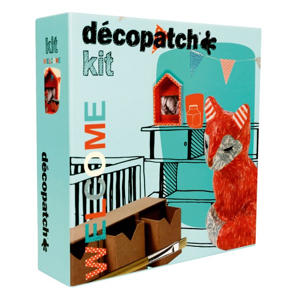 Kit créatif Décopatch : Welcome : Garçon - Décopatch-KIT007O