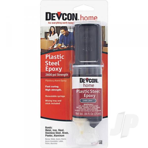 Plastic Steel Epoxy liquide noir (seringue de 25ml) - DEV62345