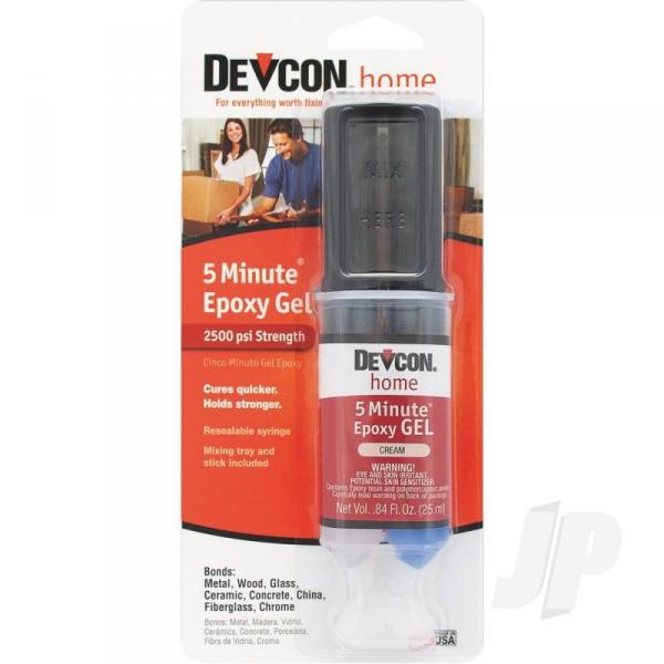 25ml 5 Minute Gel (Syringe, Carded) - Devcon - DEV21045