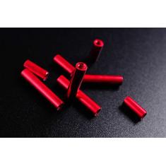 Tubes aluminium rouge 37mm