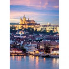 Puzzle 1000 pieces Neon: Prague Castle