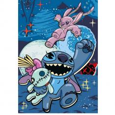 Puzzle 100 Teile XL Neon : Stitch