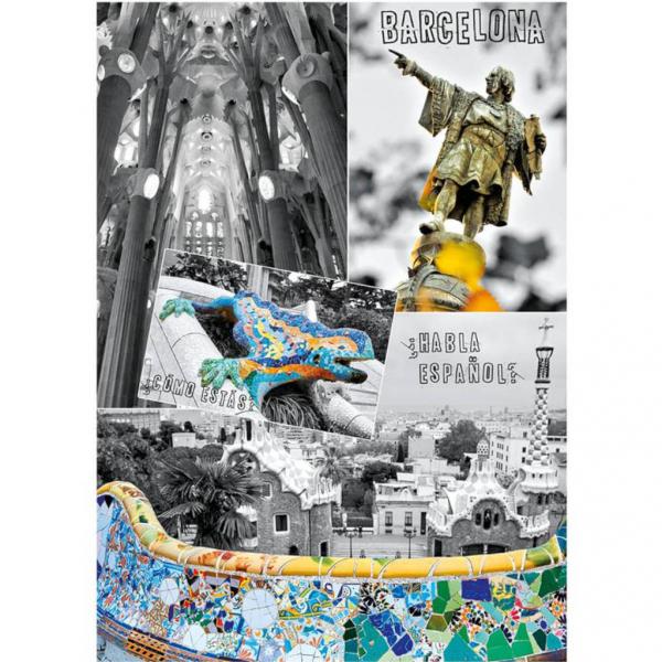 1000 pieces puzzle: Barcelona - Dino-532670
