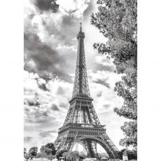 500-teiliges Puzzle: Eiffelturm in Schwarz und Weiß