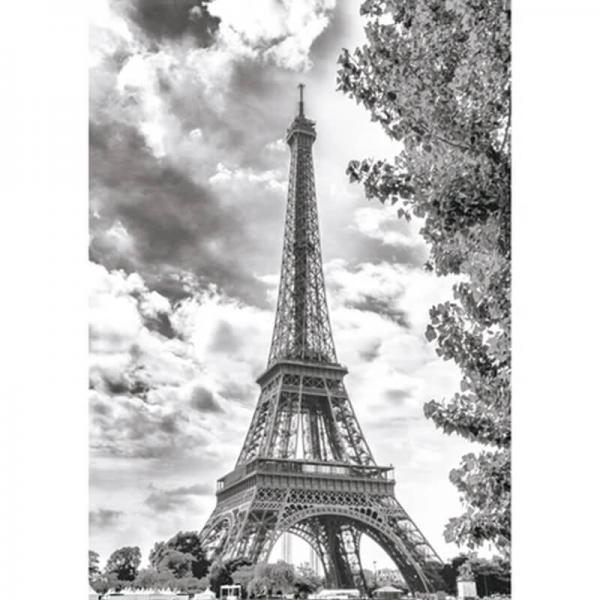 500-teiliges Puzzle: Eiffelturm in Schwarz und Weiß - Dino-502734