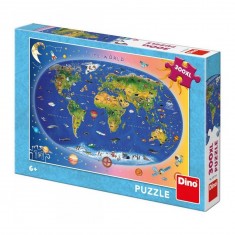 Puzzle de 300 piezas: mapa del mundo
