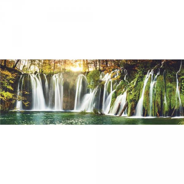 plitvice waterfalls 2000 panoramic puzzle - Dino-562080
