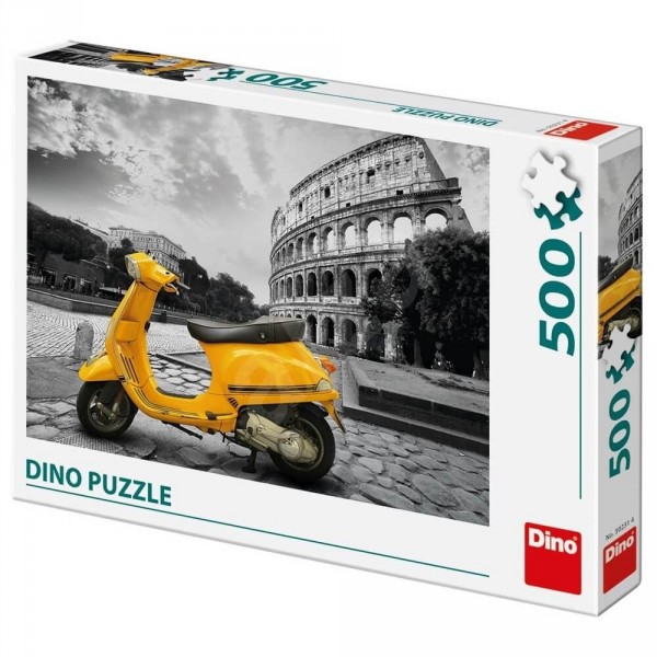 Puzzle 500 pièces : Un scooter au Colisée - Dino-502314
